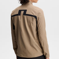 J.Lindeberg Golf Jacket - Bridge FZ Hybrid - Brindle AW26