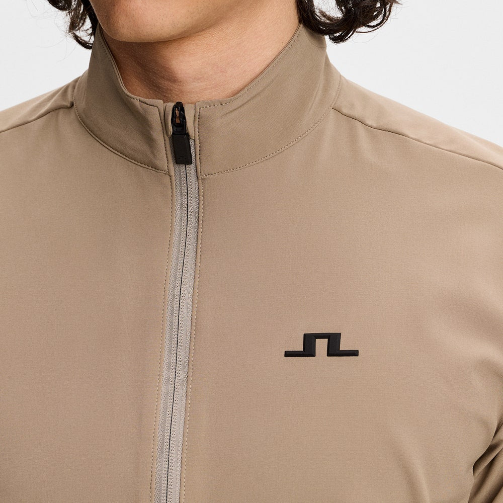 J.Lindeberg Golf Jacket - Bridge FZ Hybrid - Brindle AW26