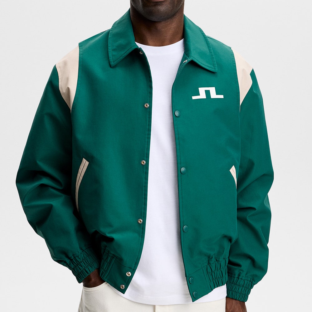 J.Lindeberg Golf Jacket - Bridger Tour Jacket - Forest Biome SS26