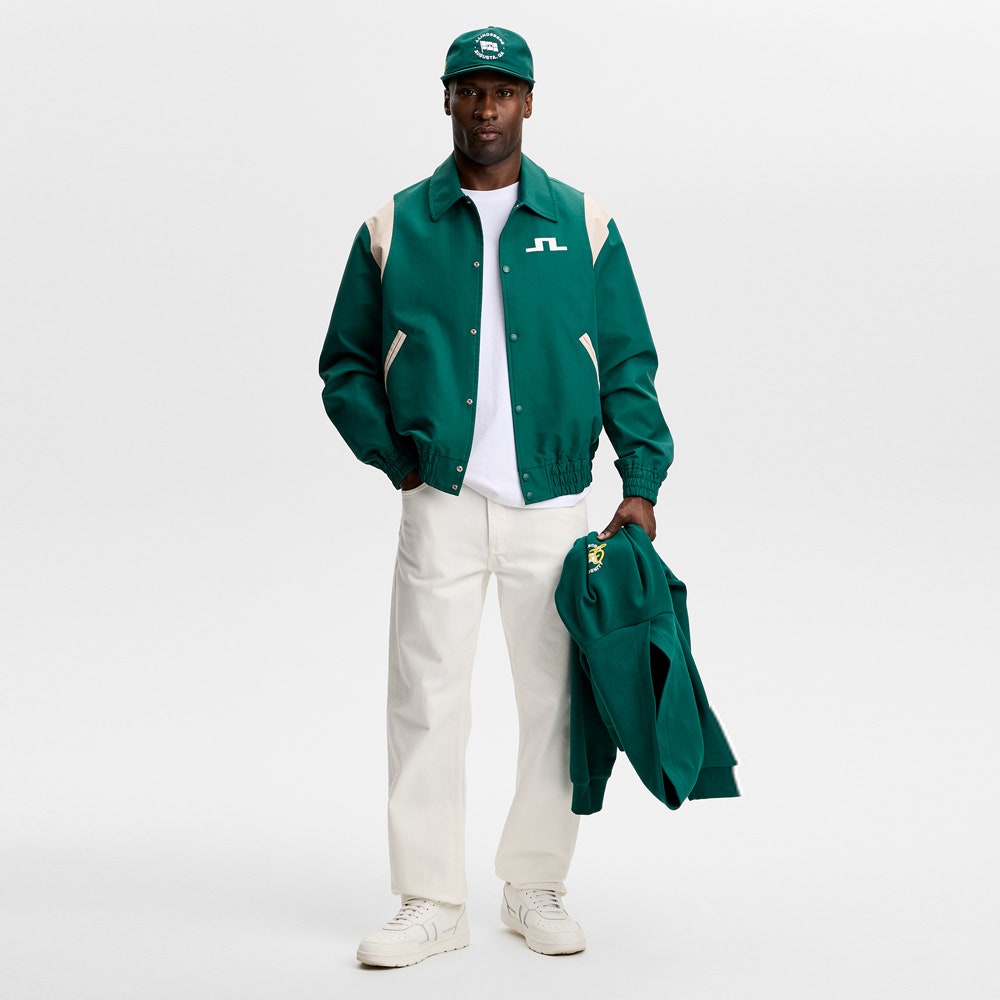 J.Lindeberg Golf Jacket - Bridger Tour Jacket - Forest Biome SS26