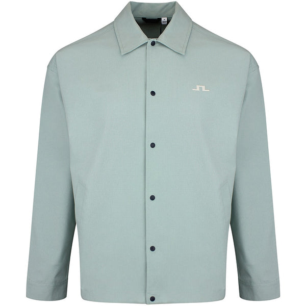J.Lindeberg Golf Jacket - Dex Coach Overshirt - Jadeite SS26
