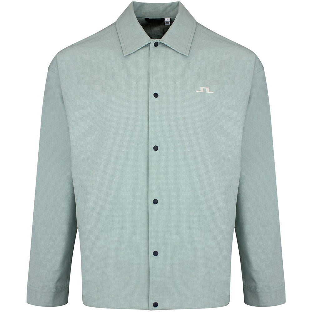 J.Lindeberg Golf Jacket - Dex Coach Overshirt - Jadeite SS26