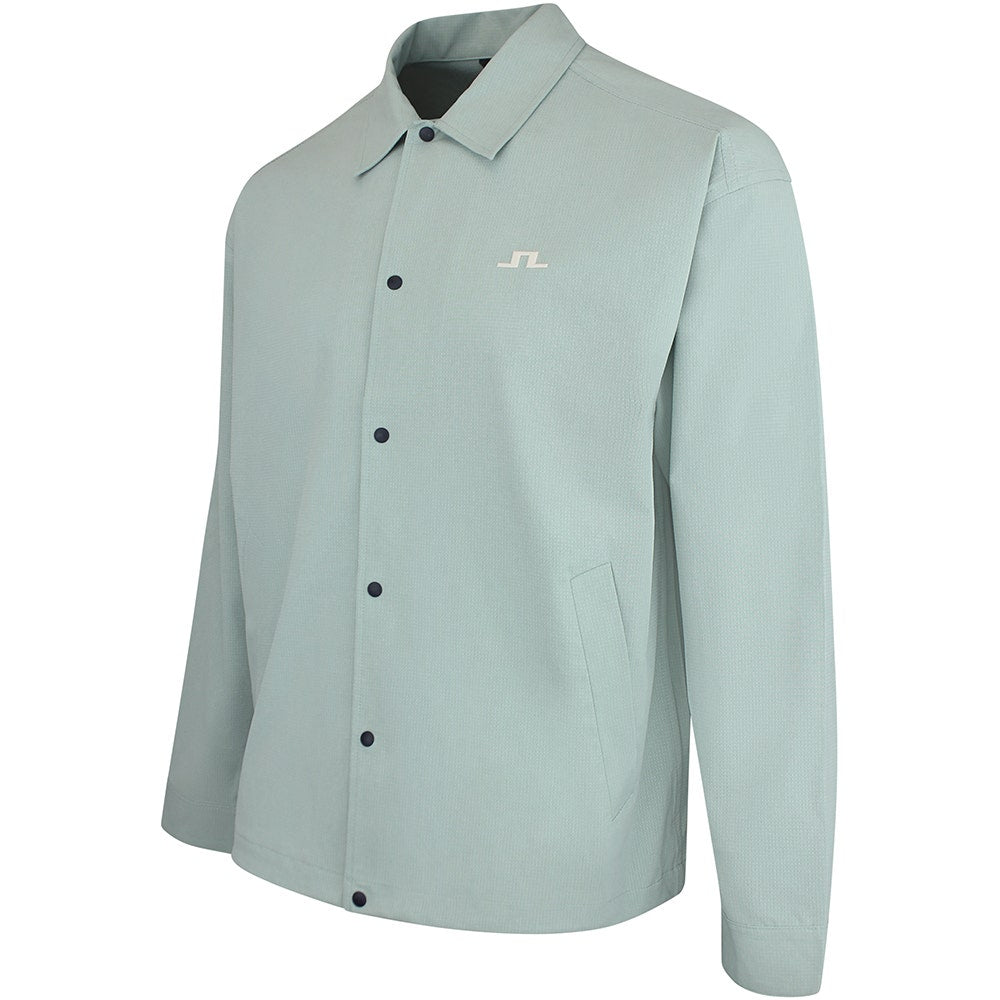 J.Lindeberg Golf Jacket - Dex Coach Overshirt - Jadeite SS26