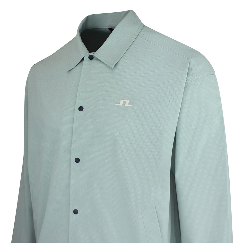 J.Lindeberg Golf Jacket - Dex Coach Overshirt - Jadeite SS26
