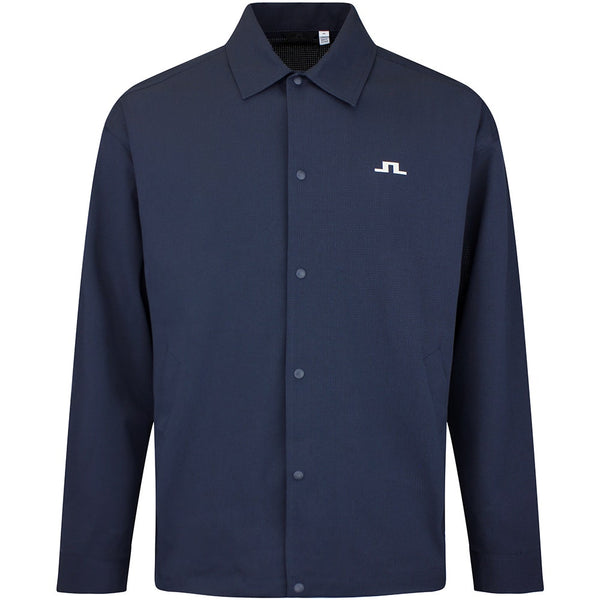 J.Lindeberg Golf Jacket - Dex Coach Overshirt - JL Navy SS26