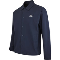 J.Lindeberg Golf Jacket - Dex Coach Overshirt - JL Navy SS26