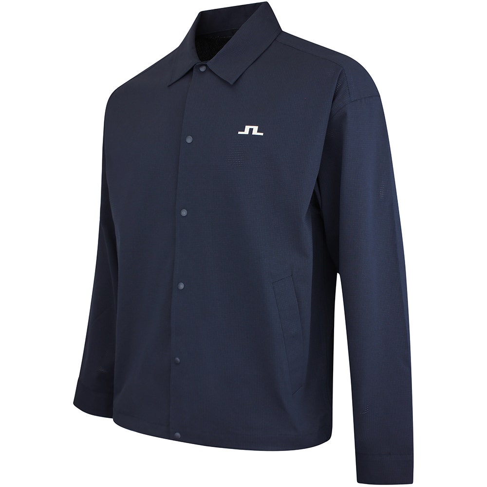 J.Lindeberg Golf Jacket - Dex Coach Overshirt - JL Navy SS26