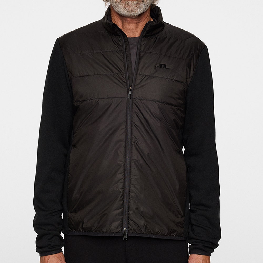 J.Lindeberg Golf Jacket - Gregory Primaloft FZ - Black AW25