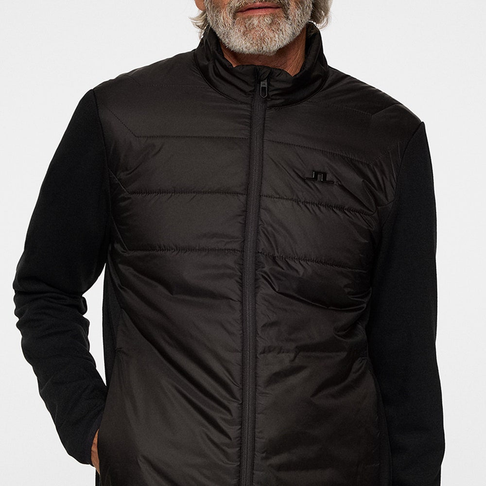 J.Lindeberg Golf Jacket - Gregory Primaloft FZ - Black AW25
