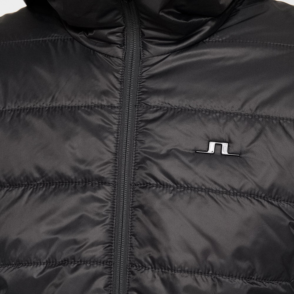 J.Lindeberg Golf Jacket - Gregory Primaloft FZ Hoodie - Asphalt AW25