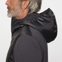 J.Lindeberg Golf Jacket - Gregory Primaloft FZ Hoodie - Asphalt AW25