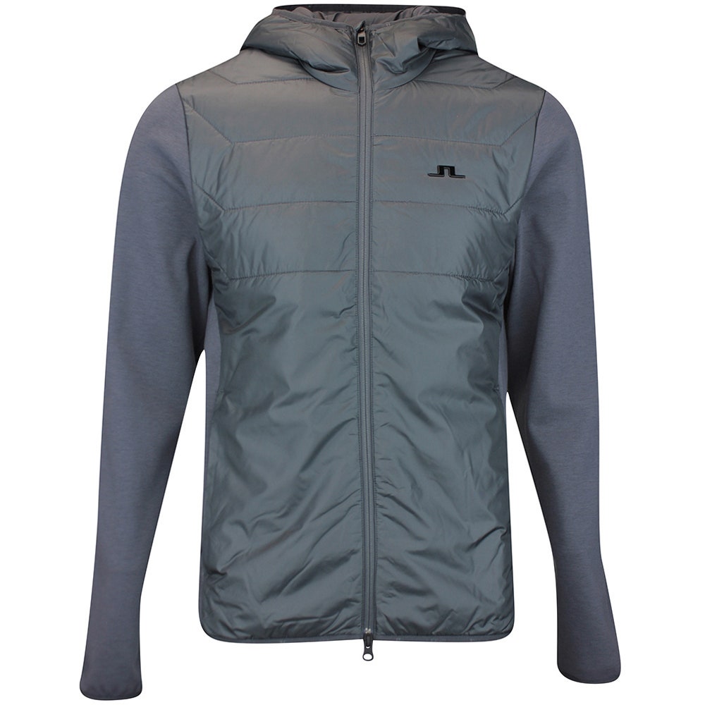 J.Lindeberg Golf Jacket - Gregory Primaloft FZ Hoodie - Asphalt AW25