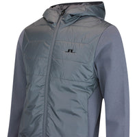 J.Lindeberg Golf Jacket - Gregory Primaloft FZ Hoodie - Asphalt AW25