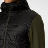 J.Lindeberg Golf Jacket - Gregory Primaloft FZ Hoodie - Forest AW25
