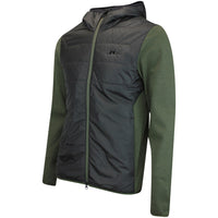 J.Lindeberg Golf Jacket - Gregory Primaloft FZ Hoodie - Forest AW25