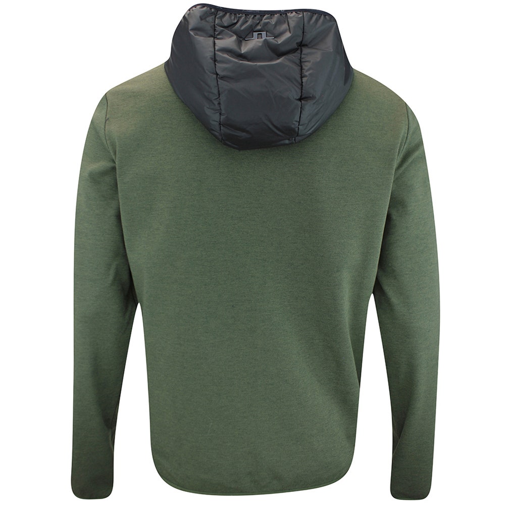 J.Lindeberg Golf Jacket - Gregory Primaloft FZ Hoodie - Forest AW25