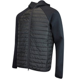 J.Lindeberg Golf Jacket - Hayden Quilt Hybrid FZ Hoodie - Black AW25