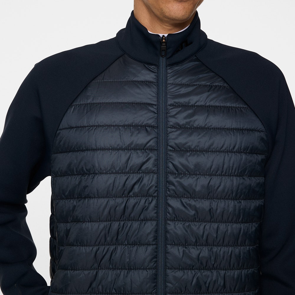 J.Lindeberg Golf Jacket - Hayden Quilt Hybrid FZ - JL Navy AW25