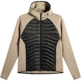 J.Lindeberg Golf Jacket - Heyden Quilted Hoodie - Brindle AW26
