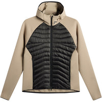 J.Lindeberg Golf Jacket - Heyden Quilted Hoodie - Brindle AW26