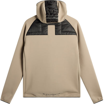 J.Lindeberg Golf Jacket - Heyden Quilted Hoodie - Brindle AW26