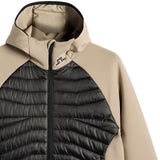 J.Lindeberg Golf Jacket - Heyden Quilted Hoodie - Brindle AW26