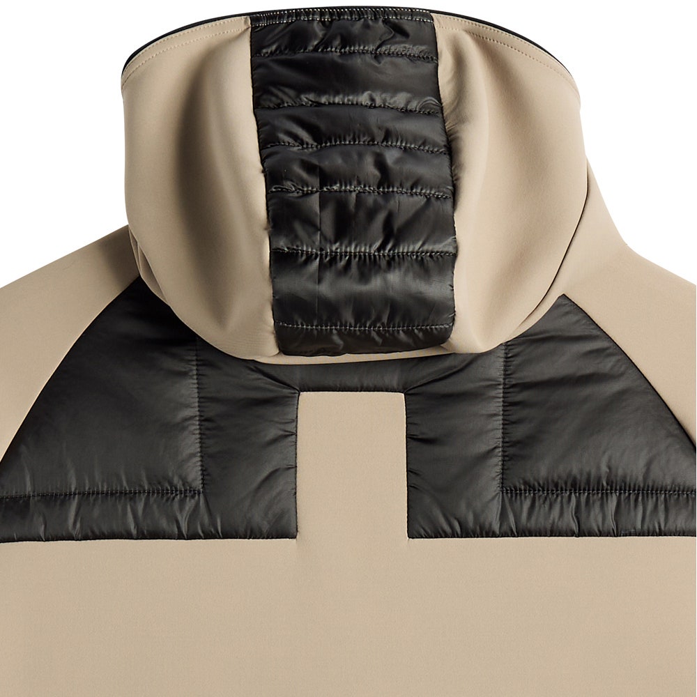 J.Lindeberg Golf Jacket - Heyden Quilted Hoodie - Brindle AW26