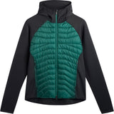 J.Lindeberg Golf Jacket - Heyden Quilted Hoodie - Forest Biome AW26