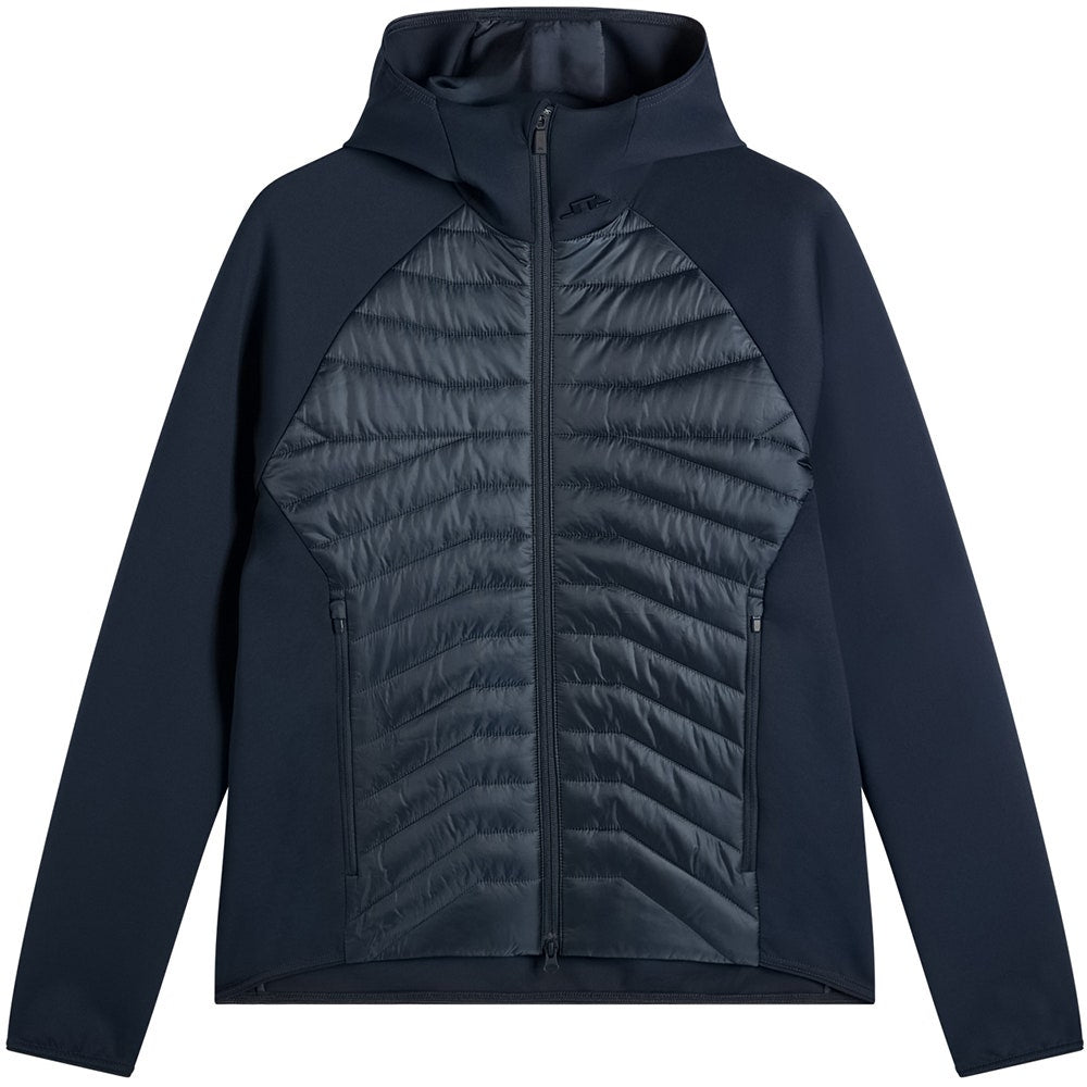 J.Lindeberg Golf Jacket - Heyden Quilted Hoodie - JL Navy AW26