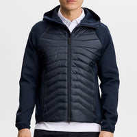 J.Lindeberg Golf Jacket - Heyden Quilted Hoodie - JL Navy AW26