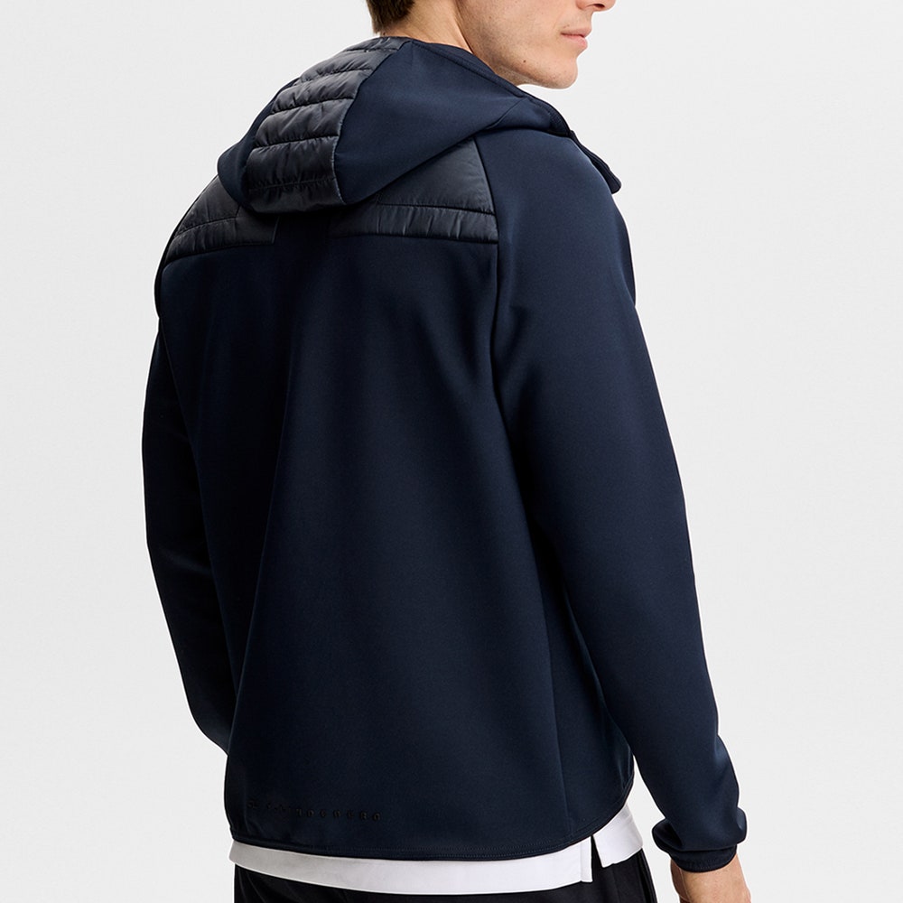 J.Lindeberg Golf Jacket - Heyden Quilted Hoodie - JL Navy AW26