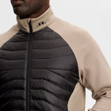 J.Lindeberg Golf Jacket - Heyden Quilted Hybrid FZ - Black SS26