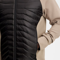 J.Lindeberg Golf Jacket - Heyden Quilted Hybrid FZ - Black SS26