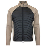 J.Lindeberg Golf Jacket - Heyden Quilted Hybrid FZ - Black SS26