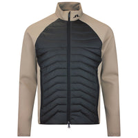 J.Lindeberg Golf Jacket - Heyden Quilted Hybrid FZ - Black SS26