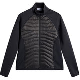 J.Lindeberg Golf Jacket - Heyden Quilted Hybrid FZ - Black AW26