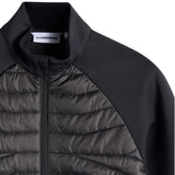 J.Lindeberg Golf Jacket - Heyden Quilted Hybrid FZ - Black AW26