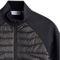 J.Lindeberg Golf Jacket - Heyden Quilted Hybrid FZ - Black AW26