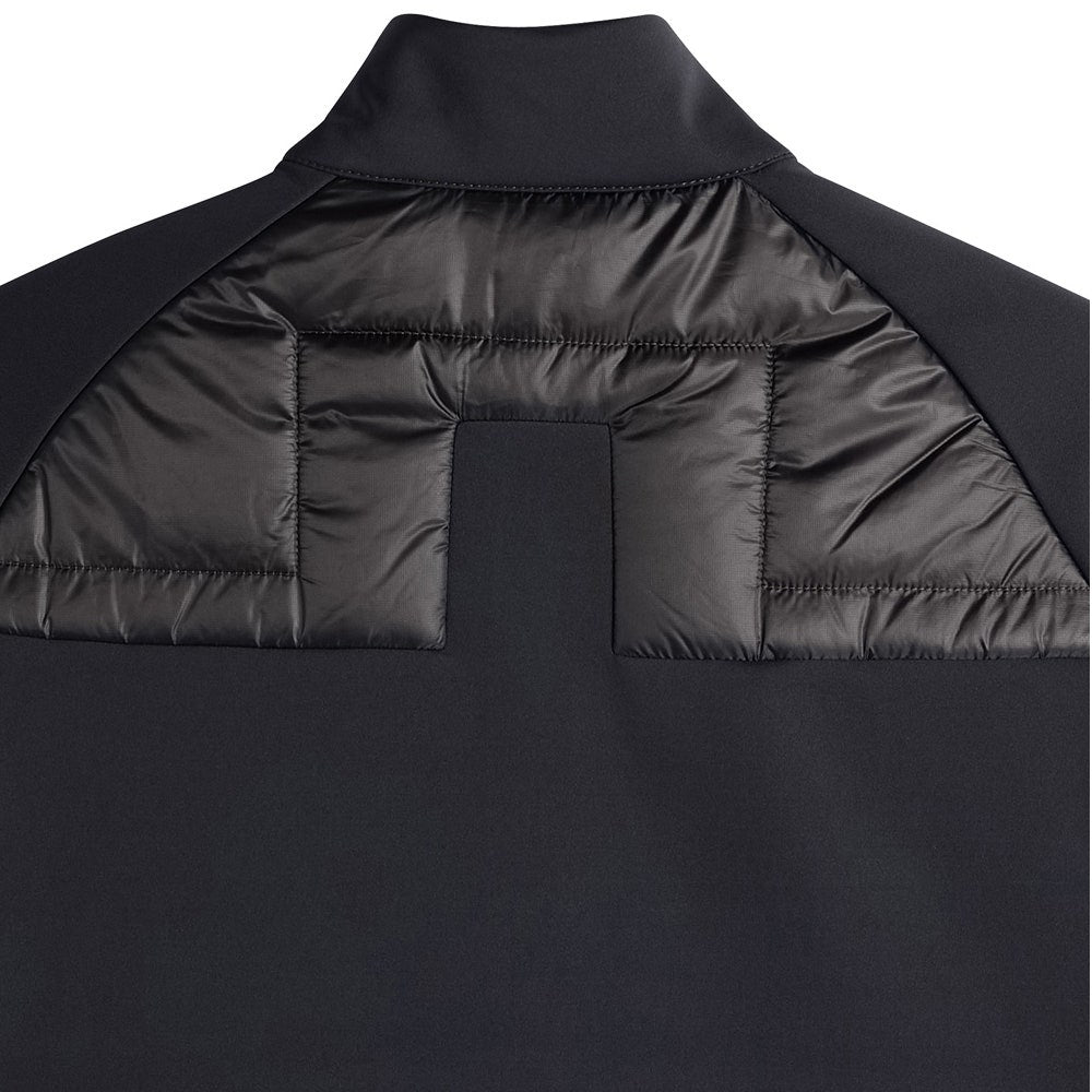 J.Lindeberg Golf Jacket - Heyden Quilted Hybrid FZ - Black AW26