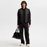 J.Lindeberg Golf Jacket - Heyden Quilted Hybrid FZ - Black AW26