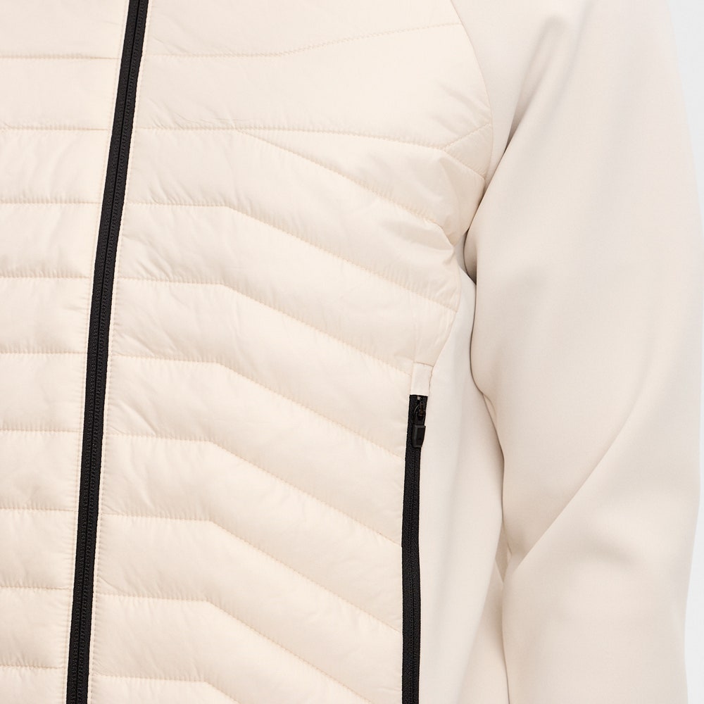 J.Lindeberg Golf Jacket - Heyden Quilted Hybrid FZ - Moonbeam SS26