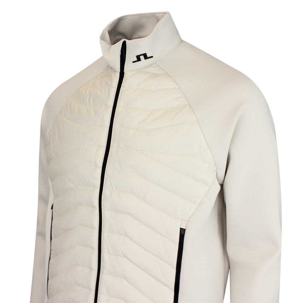 J.Lindeberg Golf Jacket - Heyden Quilted Hybrid FZ - Moonbeam SS26