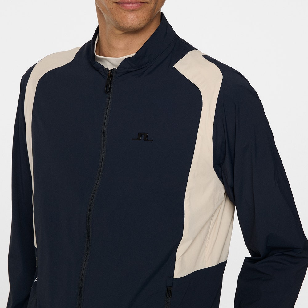 J.Lindeberg Golf Jacket - Jacs Stretch Wind Pro FZ - JL Navy AW25