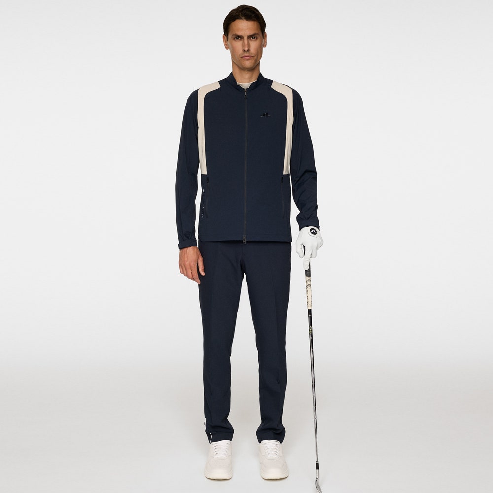 J.Lindeberg Golf Jacket - Jacs Stretch Wind Pro FZ - JL Navy AW25