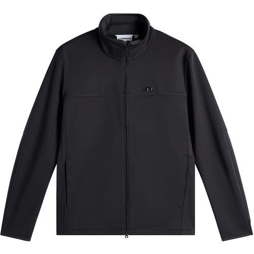 J.Lindeberg Golf Jacket - Johnny Softshell FZ - Black AW26