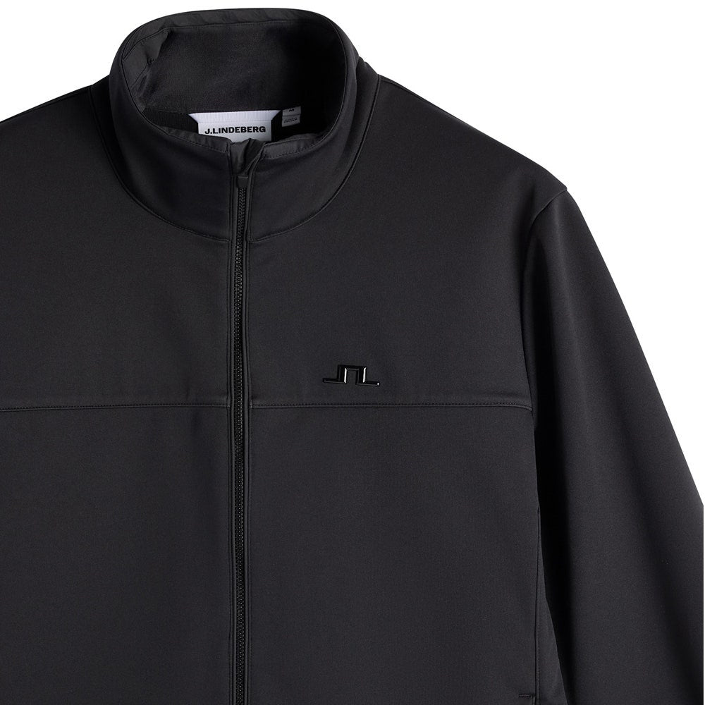 J.Lindeberg Golf Jacket - Johnny Softshell FZ - Black AW26