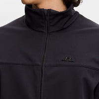 J.Lindeberg Golf Jacket - Johnny Softshell FZ - Black AW26