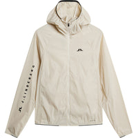 J.Lindeberg Golf Jacket - Merrick Windblock Hoodie FZ - Moonbeam SS26