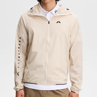 J.Lindeberg Golf Jacket - Merrick Windblock Hoodie FZ - Moonbeam SS26