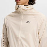 J.Lindeberg Golf Jacket - Merrick Windblock Hoodie FZ - Moonbeam SS26
